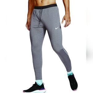 Nike Phenom Elite Knit Pants Dri-Fit Dark Smoke Zip Ankle Men's Size XL